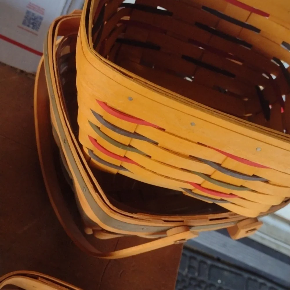 Set of Four Longaberger Woven Baskets